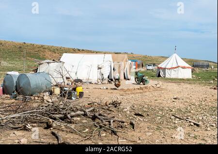 Qashqai Nomaden Camp, Provinz Fars, Iran Stockfoto