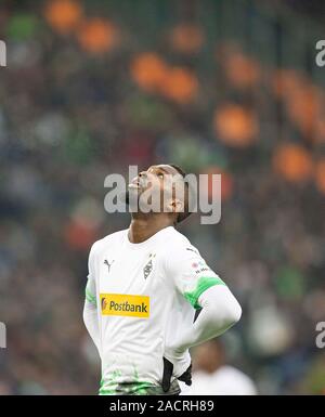 Borussia Mönchengladbach, Deutschland. 01 Dez, 2019. Borussia Mönchengladbach (MG) - SC Freiburg (FR) 4:2, am 01.12.2019 im Borussia Mönchengladbach/Deutschland. € | Nutzung der weltweiten Kredit: dpa/Alamy leben Nachrichten Stockfoto