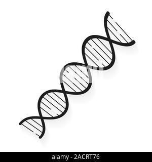 Vektor-DNA Symbol Vektor helle Abbildung: Geeignet für Grußkarten, Poster oder T-Shirt drucken. Stock Vektor