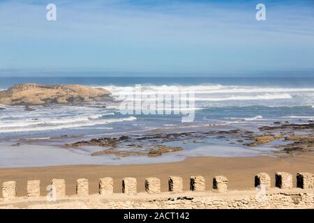 Der Atlantik in der Nähe von Essaouira, Marokko Stockfoto