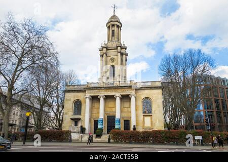 Ehemalige anglikanische Kirche der Heiligen Dreifaltigkeit, Marylebone Road, Westminster, London NW1, ein Waterloo Kirche, Kirche von England, der Marylebone Veranstaltungsort Stockfoto