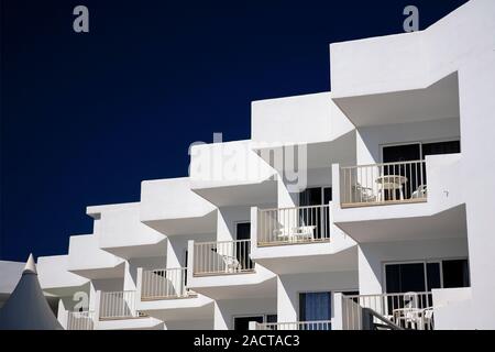 Blick über das Resort von Ca'n Picafort, Bucht von Alcudia, Insel Mallorca, Balearische Inseln, Spanien Stockfoto