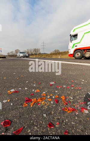 Defekten Scheinwerfer eines Autos Stockfoto