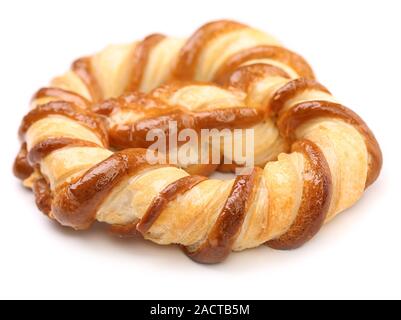 Frisch ausgefallene Brezel gebacken. Stockfoto