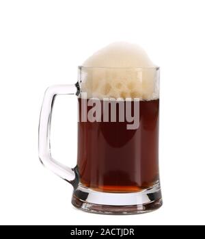 Dunkles Bier im Glas. Stockfoto