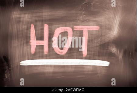 Heiß-Konzept Stockfoto