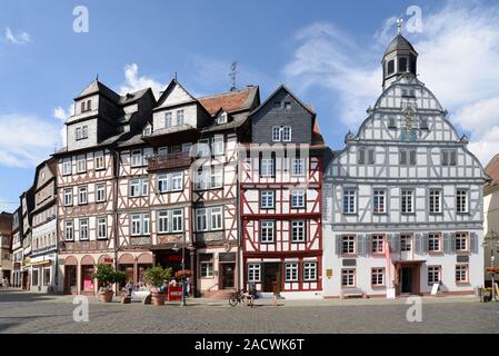 Marktplatz in Butzbach Stockfoto