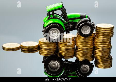 Steigende Kosten in der Landwirtschaft Stockfoto