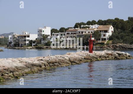 Leuchtturm in Portopetro, Mallorca Stockfoto