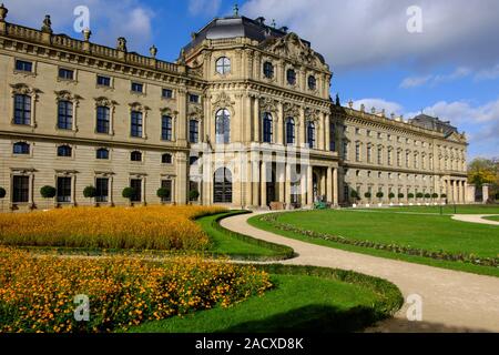 Residenz Würzburg, UNESCO-Weltkulturerbe, Unterfranken, Bayern, Deutschland Stockfoto