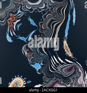 Grün farbenfrohe abstrakte Muster Stockfoto