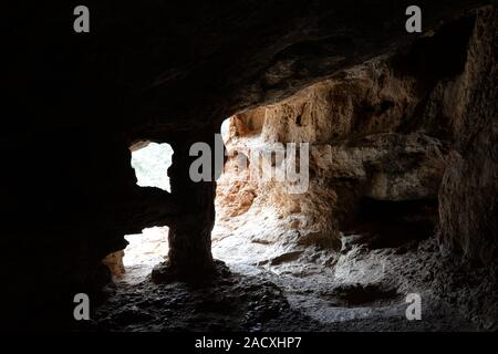 Höhle in der Nähe von Milatos, Kreta Stockfoto