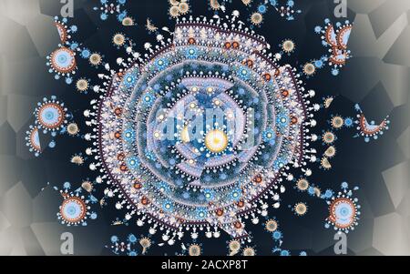 Grün farbenfrohe abstrakte Muster Stockfoto