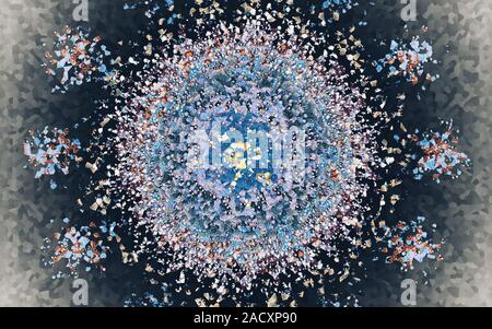 Grün farbenfrohe abstrakte Muster Stockfoto