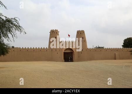 Al Jahili Fort in Al Ain in den Vereinigten Arabischen Emiraten Stockfoto