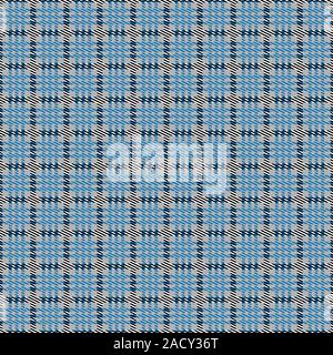 Tartan nahtlose Muster schottischen blau grau Textur Stock Vektor