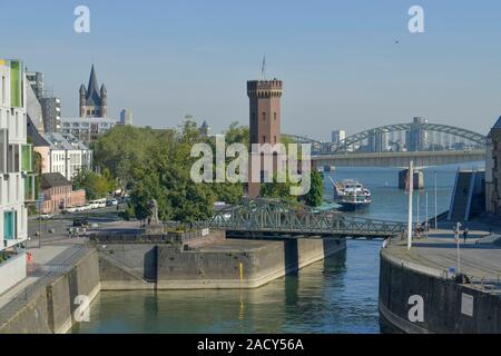 Malakoffturm, Rheinau-Hafen, Köln, Nordrhein-Westfalen, Deutschland Stockfoto