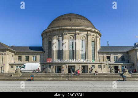 Bahnhof Messe Deutz, Deutz, Köln, Nordrhein-Westfalen, Deutschland Stockfoto