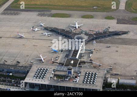 Euroairport Basel-Mulhouse-Freiburg, Y-Fingerdock Stockfoto