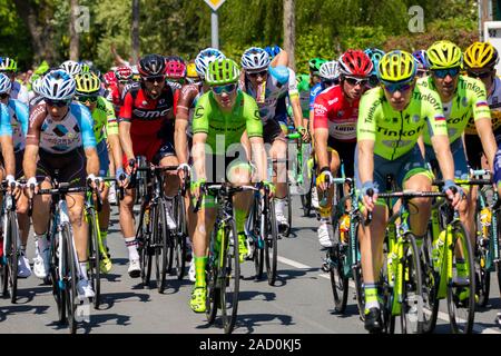 BEUNINGEN, Niederlande - 7. Mai 2016: Radfahrer während der zweiten Etappe des Giro d'Italia 2016. Stockfoto