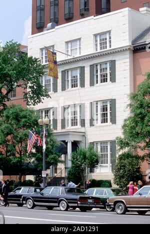 Blair House ist der Präsident Guest House in Washington D.C., Vereinigte Staaten von Amerika. Es ist eines von mehreren Wohnungen durch die Vereinigten Staaten reg besessen Stockfoto