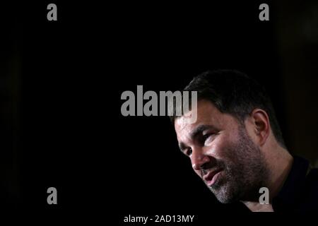 Veranstalter Eddie Hearn bei der öffentlichen Investitionsfonds Bürokomplex in Riad. Stockfoto