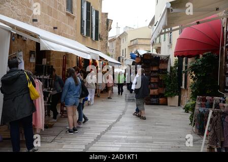 Markt in Alcudia, Mallorca Stockfoto