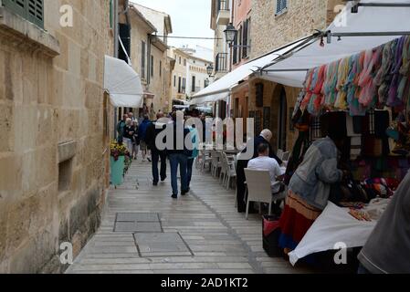 Markt in Alcudia, Mallorca Stockfoto