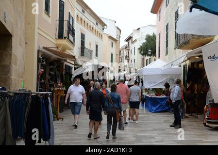 Markt in Alcudia, Mallorca Stockfoto