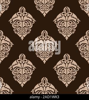 Damast nahtlose kunstvollen Muster Stockfoto