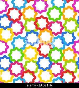 Nahtlose geometrische Struktur, Kid Kontrast Hintergrund Stockfoto