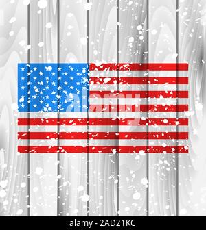 Amerikanische Grunge Hintergrund mit Flagge Stockfoto