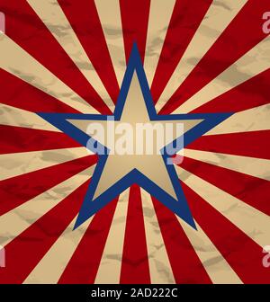 Urlaub-Hintergrund für Independence Day, Retro-Stil Stockfoto