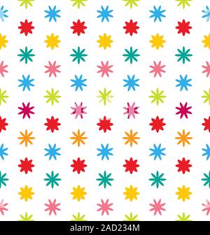 Nahtlose floralen Textur mit bunten Blumen Stockfoto