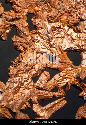 Natürlich vorkommenden nativen Kupfer Metall Stockfoto