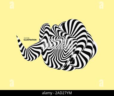 Abstrakte Element der Gestaltung. Optische Artikel Vector Illustration. Stock Vektor