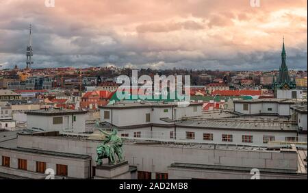 Wandern rund um Pre-Christmas Prag Stockfoto