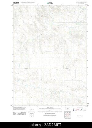 USGS TOPO Karte South Dakota SD Littleburg 20120621 TM Wiederherstellung Stockfoto