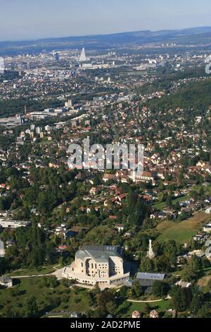 Arlesheim, Schweiz, Goetheanum und in Basel anzeigen Stockfoto