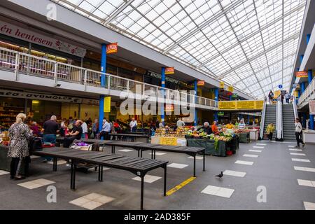 Fény Straße Markt, Buda, Budapest, Ungarn Stockfoto