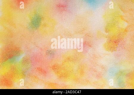 Abstrakte bunte Aquarell Hintergrund auf Papier Textur Stockfoto