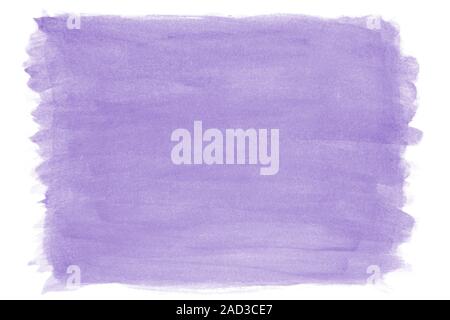Handbemalten lila Flieder Aquarell Hintergrund mit pinselstrich Textur Stockfoto