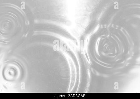 Liquid Silver Metall rippled Hintergrund. Ropples Wirkung. Abstrakte gebürstetes Metall Textur. Breite 3D-Darstellung Stockfoto