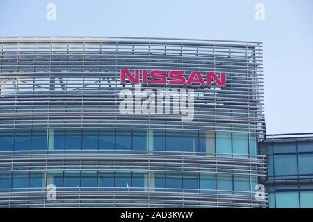 Yokohama, Japan. 3. Dezember, 2019. Nissan Motor Co., Ltd. mit Hauptsitz in Kanagawa. Credit: Stanislav Kogiku/SOPA Images/ZUMA Draht/Alamy leben Nachrichten Stockfoto