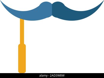 Schnurrbart Symbol. Einfaches Element aus Partei Symbol Symbole Sammlung. Kreative Schnurrbart Symbol ui, ux, Anwendungen, Software und Infografiken Stock Vektor