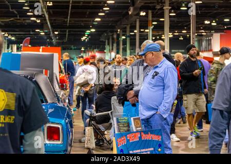 Rosemont, Illinois, Vereinigte Staaten - 23 November, 2019 - Teilnehmer der Muscle Car und Corvette Staatsangehörigen 2019. Stockfoto