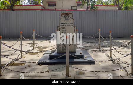 Union Carbide Disaster Indien Denkmal - Bhopal Bahnhof Stockfoto