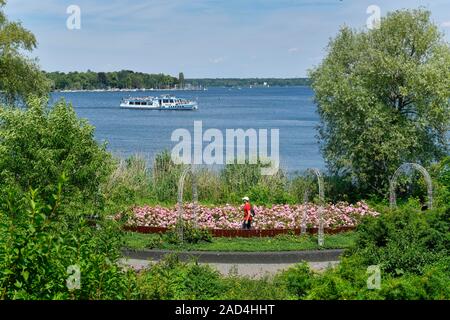 Ronnebypromenade, Großer Wannsee, Steglitz-Zehlendorf, Berlin, Deutschland Stockfoto