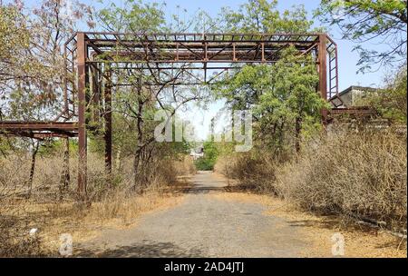 Union Carbide Chemical Plant, Bhopal, Indien Stockfoto