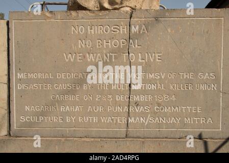 Union Carbide Chemical Plant, Bhopal, Indien Stockfoto